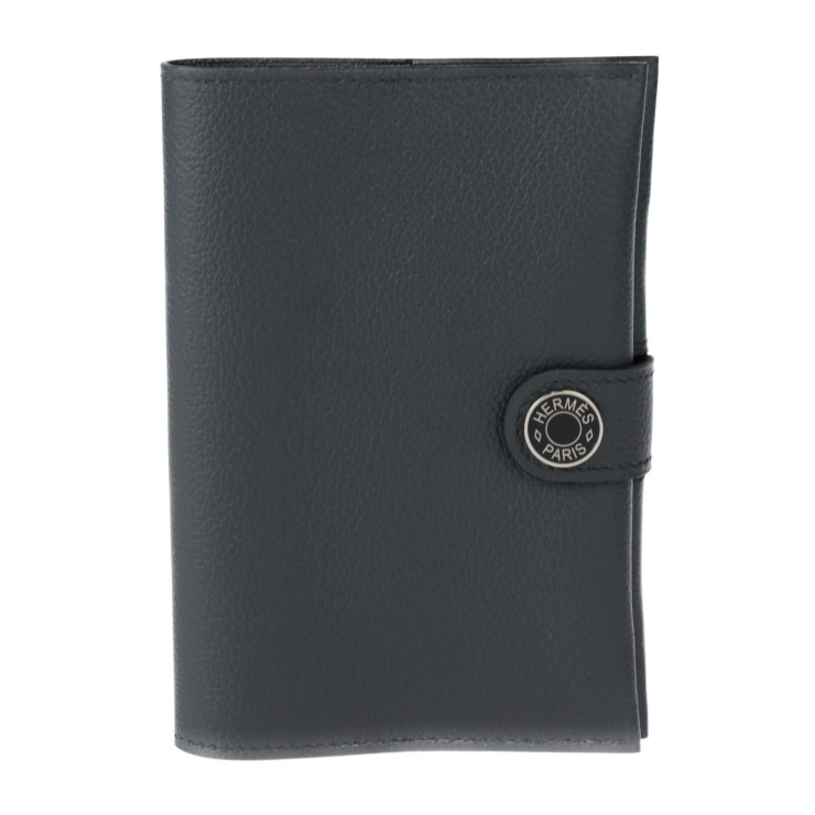新古未使用展示品 HERMES エルメス パスポートケース - R.M.S エバーカラー グレー系 シルバー金具 パスポートカバー W刻印 本物保証 中古