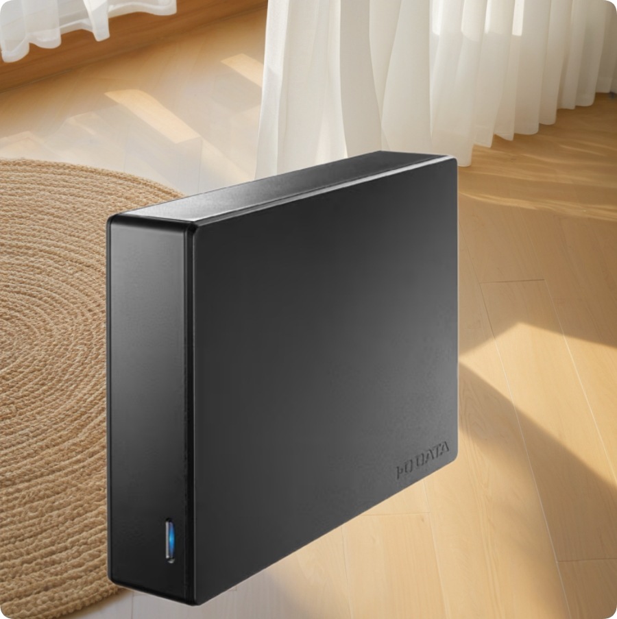 外付けハードディスク HDJA-UTRシリーズ 2TB USB 3.2（Gen 1）/3.0/2.0 静音 縦置き/横置き両対応 I-O DATA HDJA-UT2R