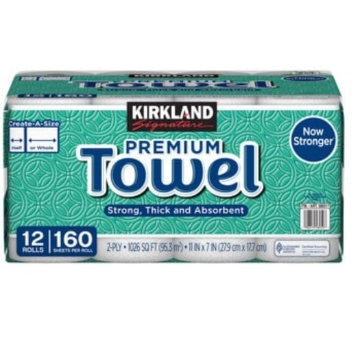 【倉庫直送】　カークランドシグネチャー ペーパータオル 12ロール