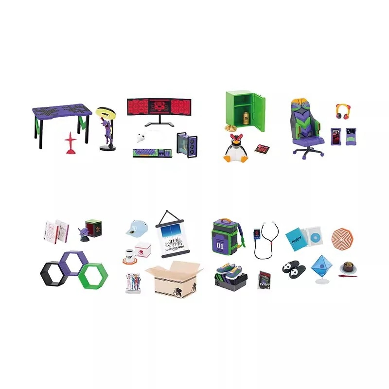 【新製品】エヴァンゲリオンの部屋のミクロシーンブラインドボックス遊びフィギュア周辺デスクトップ置物 6,596円