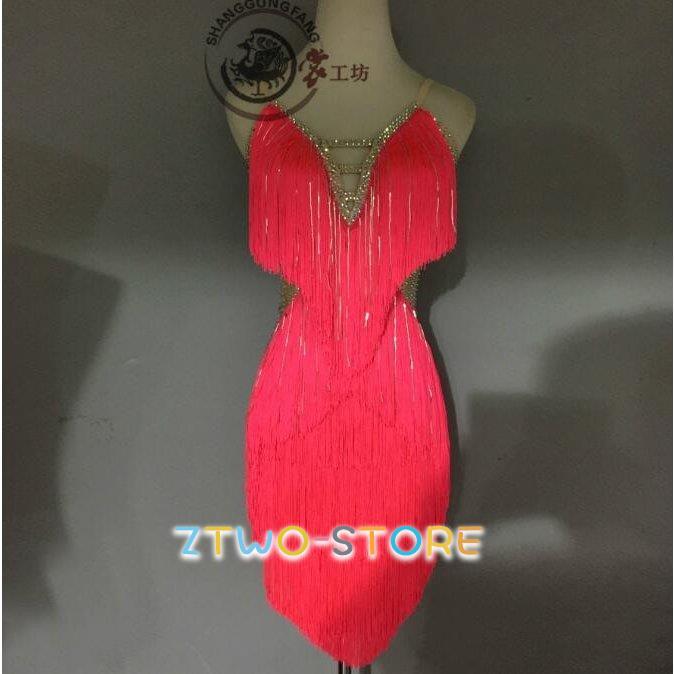 新しい子供用ダンスウェア ラテンダンス発表会用ドレス ラテンドレス ワルツ ラテン系 豪華 ダンスドレス ワルツ専用演出用 ラテンワンピース 社交ダンスドレス 衣装 開場ドレス 2枚購入で2179円O 15,890円