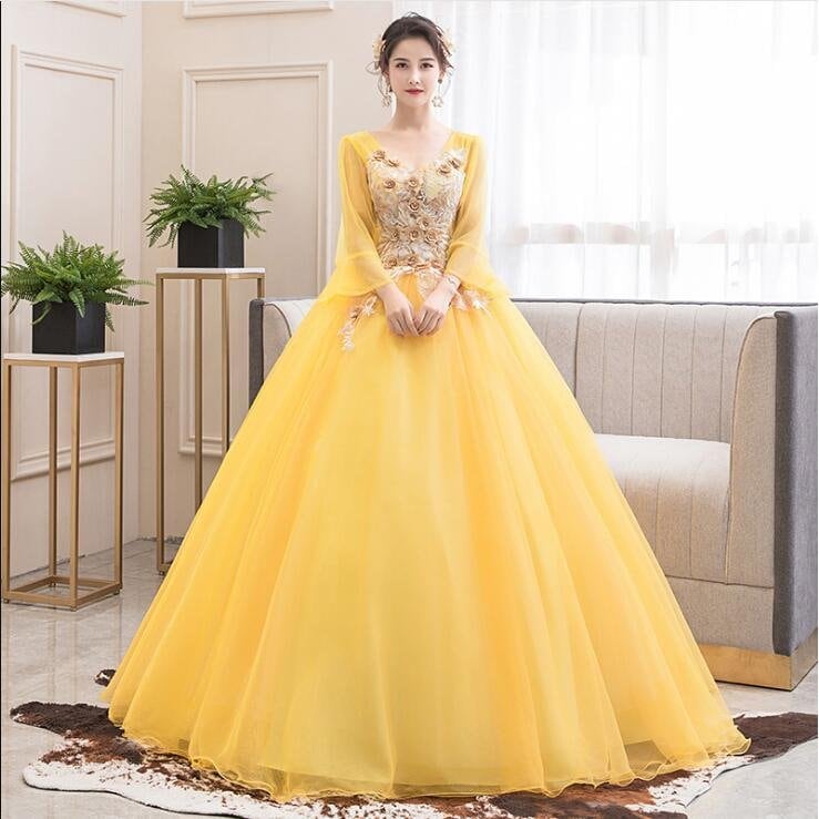 カラードレス 二次会 花嫁ドレス ウェディングドレス ロング パーティードレス ロングドレス 演奏会ドレス 結婚式 披露宴 イブリング ドレス コンサート