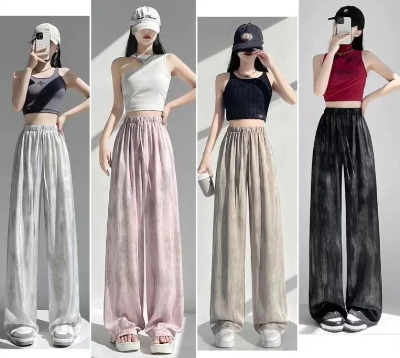 【20点セット】【急速出荷】2025春夏新作入荷 3枚購入で2 0 0円OFFワイドパンツ リブ カジュアル ボトムス ズボン ウエストゴム ロング ゆったり美脚 着痩せ ポケット付きさらてろ冷感パン 24,355円