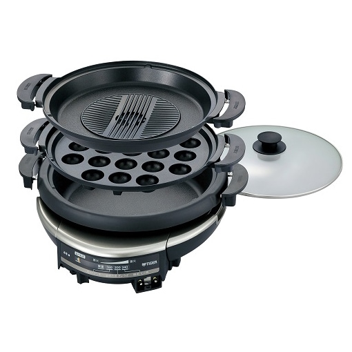 タイガー CQD-B301TH グリルなべ　3枚タイプ　メタリックブラウン CQDB301TH