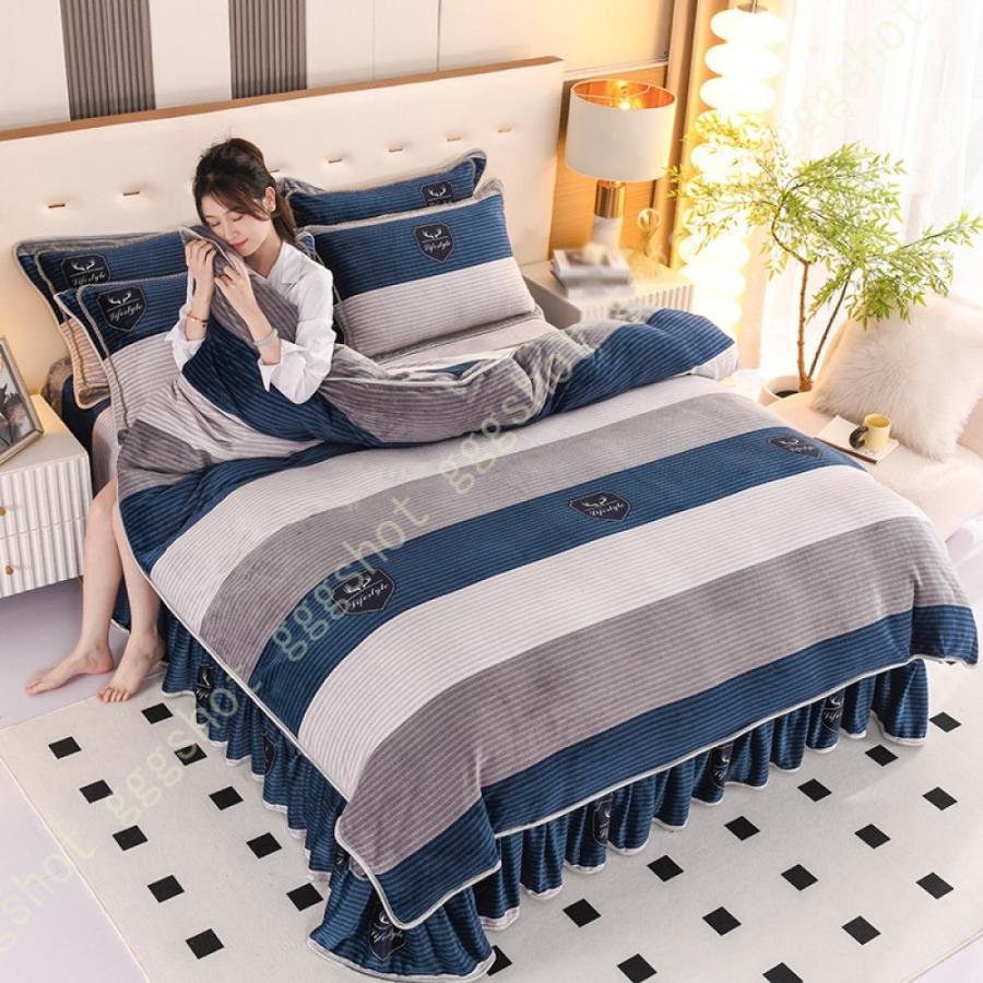 掛け布団カバー シングル あったか 冬 ダブル 可愛い柄 フランネル 柄 ふわふわ 厚手 毛布と掛け布団カバー 両用タイプ 発熱 二枚合わせ 暖か 毛布カバー