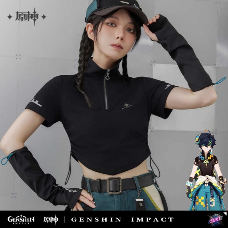 【プロ品質を極める!】原神 グッズ / キニチ インプレッションシリーズ / 半袖 tシャツ / Genshin Impact Kinich 基尼奇 げんしん コスプレ