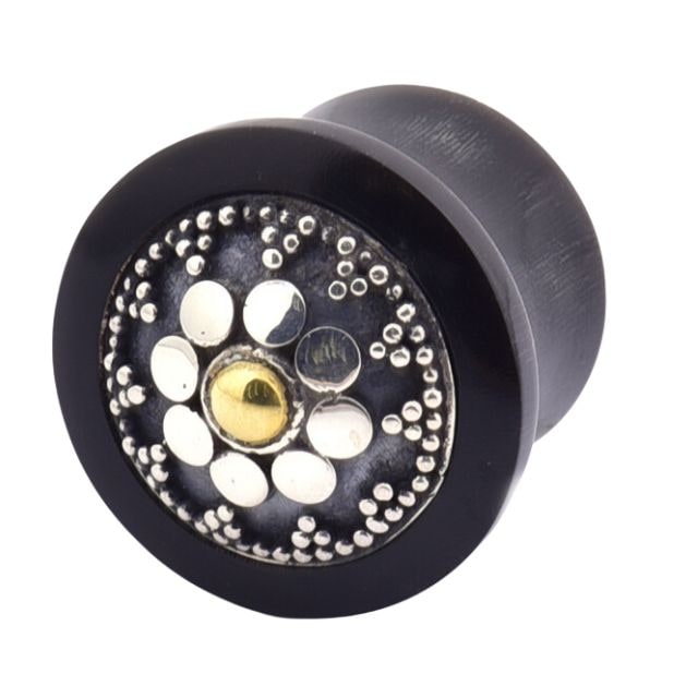 18mm　Elementals　ゴールデン　ハット　プラグピアス　フレアピアス　ボディピアス