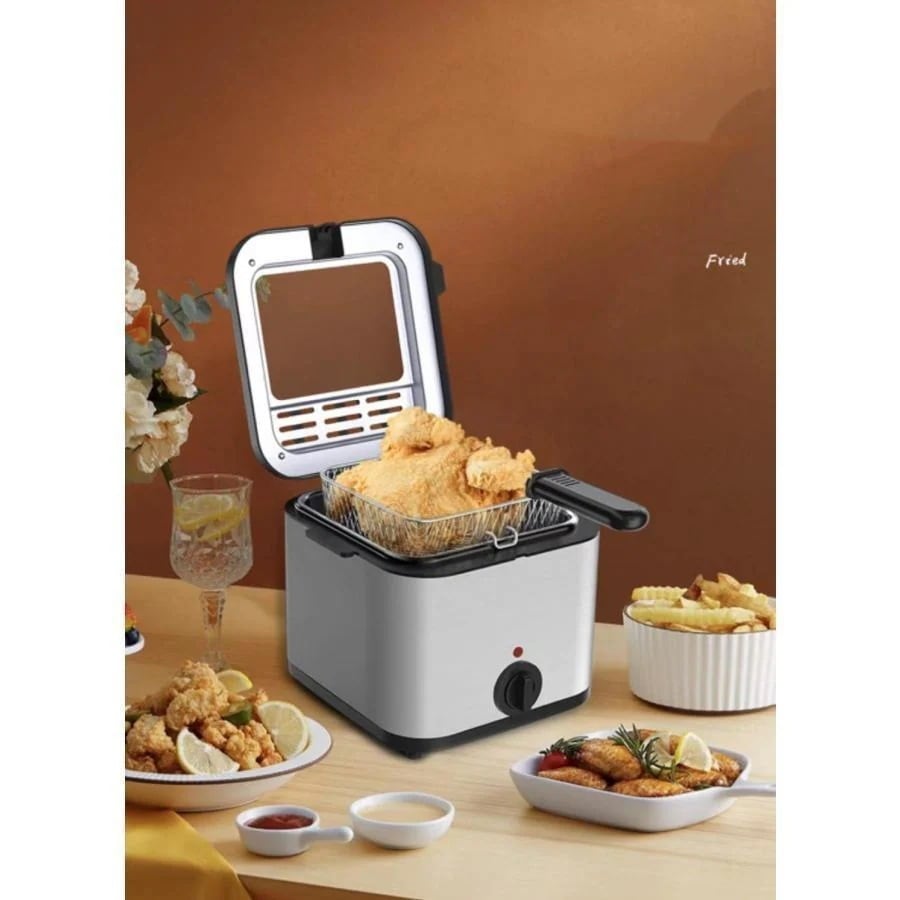 メガ割電気フライヤー 卓上 フライヤー 家庭用 コンパクトフライヤー 揚げ物 からあげ 串カツ エビフライ 天ぷら ポテトフライ フライドチキン932