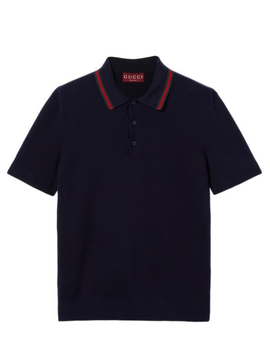 GUCCI Men Polo Shirts 814994XKEKK 4345 Blue
