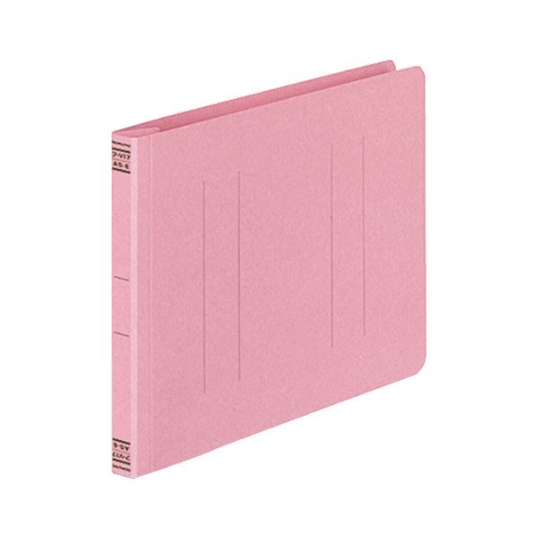 (まとめ) コクヨ フラットファイルV(樹脂製とじ具) A5ヨコ 150枚収容 背幅18mm ピンク フ-V17P 1パック(10冊) (×10セット)