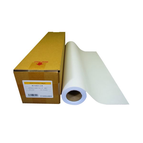 オストリッチダイヤ クロスIJトロピカル 134g/m2 610mm×20m 2インチコア KI1001/24 1本 19,450円