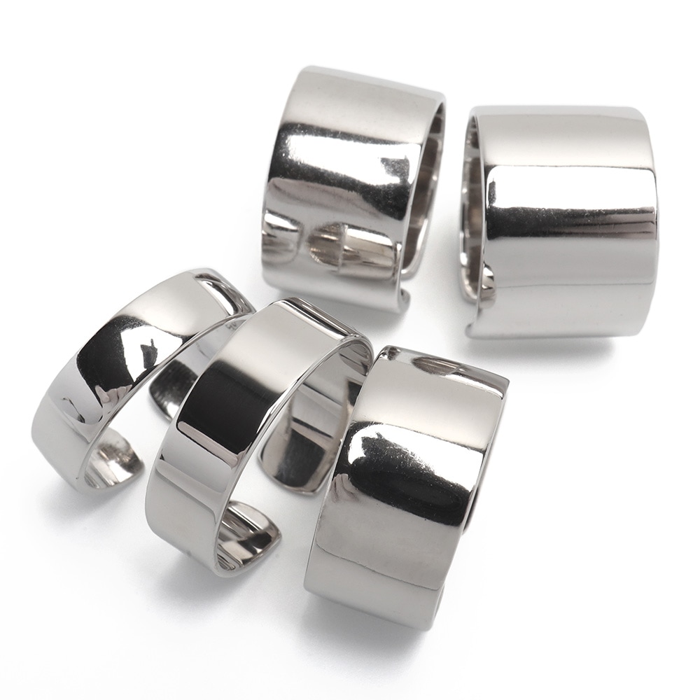 シルバー925 平打ちリング 幅5サイズ [cr128]