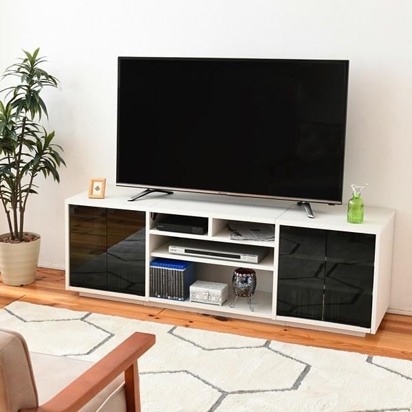 テレビボード TV台 おしゃれ 北欧 引き出し ガラス扉 フラップ扉