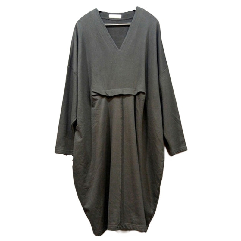 マフク ビッグサイズワンピース型綿aロングTシャツaaa342