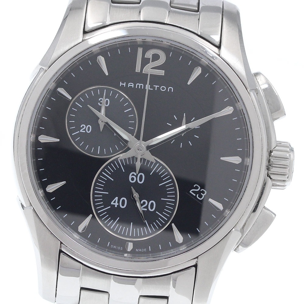 ハミルトン HAMILTON H326121 ジャズマスター クロノグラフ クォーツ メンズ 箱付き_959399【中古】