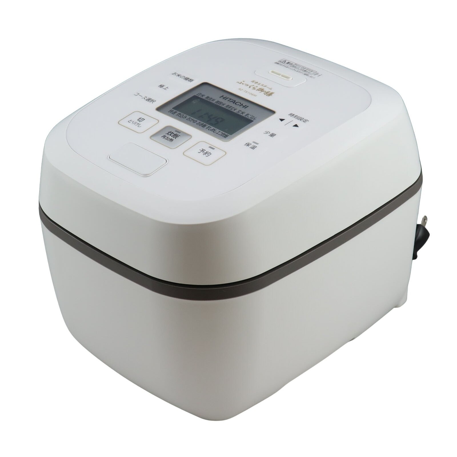 圧力＆スチーム IH炊飯器 5.5合 ふっくら御膳 2026年製 【美品】 RZ-TS106M 炊飯器 シルキーホワイト _ 中古品 Aランク