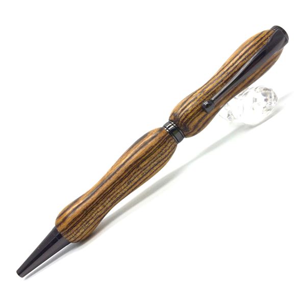 日本製 ハンドメイド ボールペン/文房具 (パリサンダー) クロスタイプ 芯：0.7mm 銘木 文具 オフィス用品 『8Color Wood Pen』