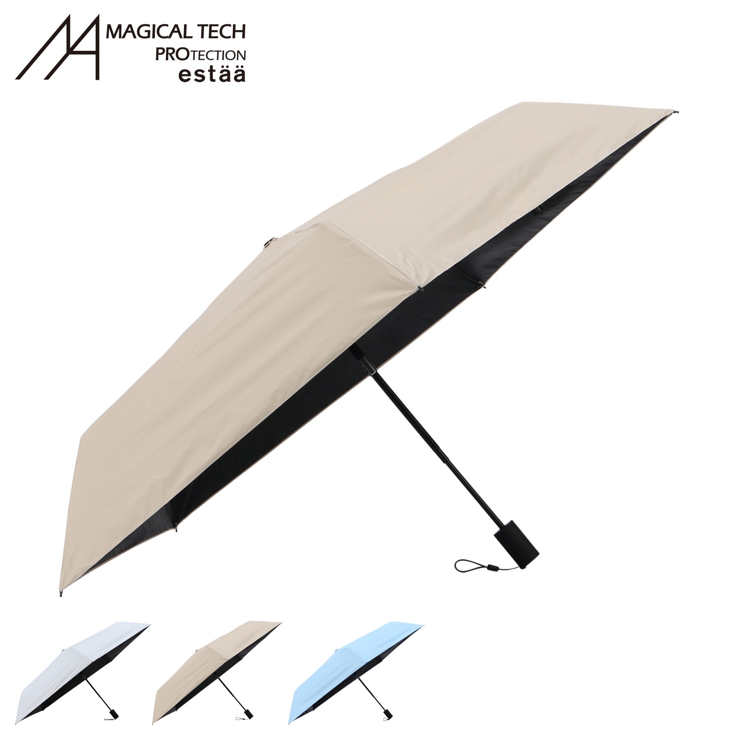 日傘 折りたたみ 完全遮光 晴雨兼用 傘 雨傘 メンズ レディース 50cm 軽量 遮光 UVカット 100% 30226-13
