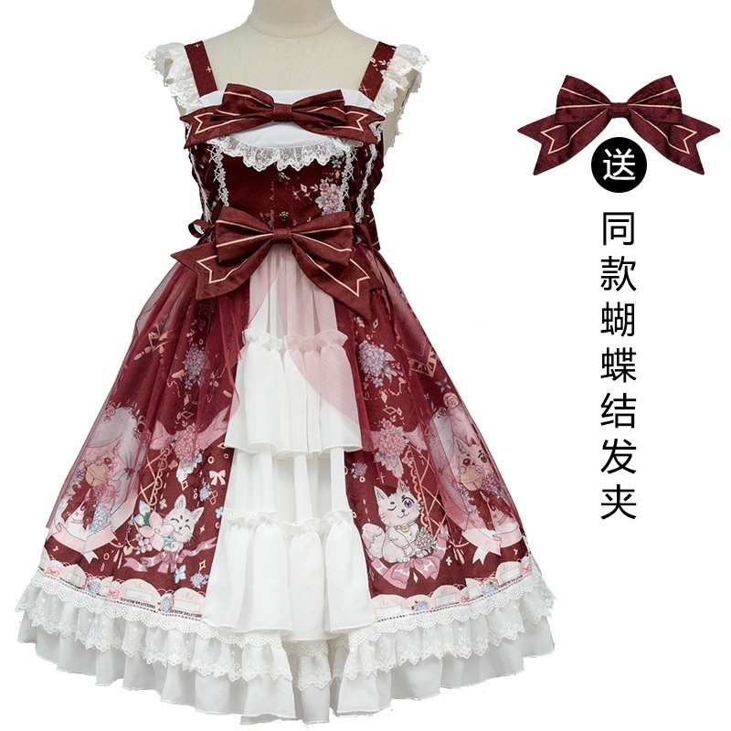 レトロで甘めの可愛いエレガントなワンピース ロリータワンピース