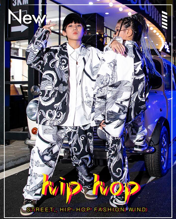 お財布に優しいキッズ子供服~ジュニア 大人 ダンスウェア 上下セットアップ テーラードジャケット パンツ シャツ 女の子 男の子 男女兼用 チャイナ風 ジャズダンス衣裳 ヒップホップ hip-hop