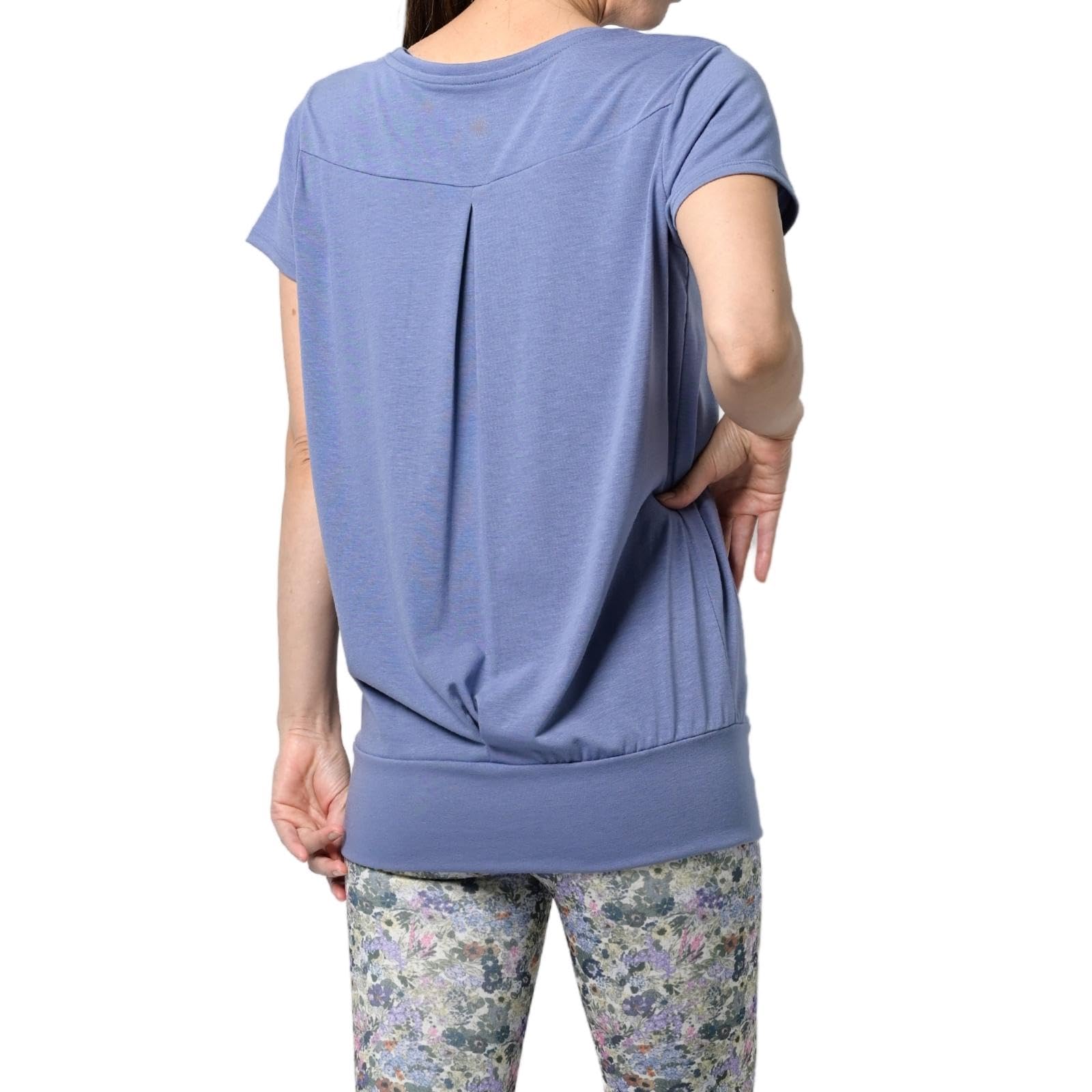 [machikaada] ヨガウェア トップス Tシャツ 半袖 ロング丈 着丈長い 裾リブ ロング丈 丈長 ヨガ ホットヨガ ピラティス ジム フィットネスウェア かわいい おしゃれ 長め 体型カバー 4,685円