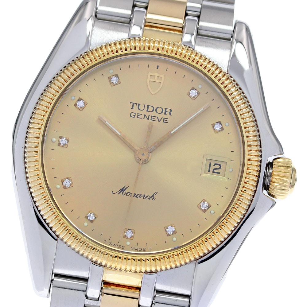 チュードル TUDOR 15733 モナーク デイト クォーツ ボーイズ 良品 _834963【中古】