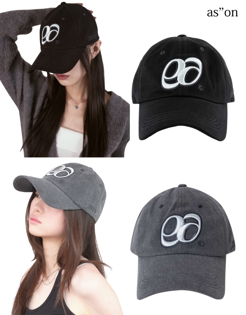 韓国限定 韓国人気 SNS 流行 トレンド ファッション 帽子 キャップ 99 Symbol ボールキャップ (2カラー) - Black/Charcoal