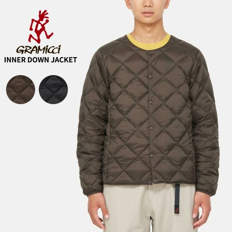 グラミチ メンズ タイオン コラボ ダウンジャケット Gramicci×TAION インナーダウン キルティング 男性 トップス アウター