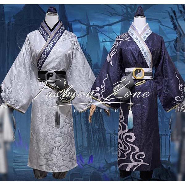 第五人格 IdentityV 風 謝必安范無咎 宿傘の魂 白黒無常 陰陽司公 コスプレ衣装 cosplay ハロウィン 演出服 変装