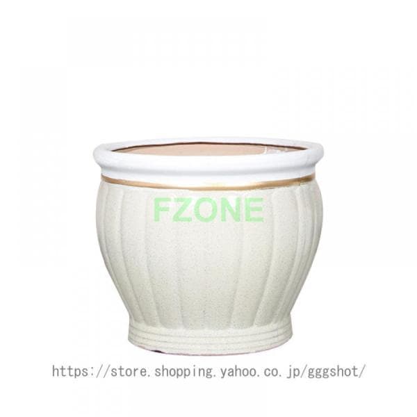 植木鉢 陶器製 プランター 底穴あり お洒落 シンプル 北欧 園芸用品 大口径 プラスチックトレイ付き 大型 モダン 室内 落地 置物 カボチャのかめ リビング盆栽