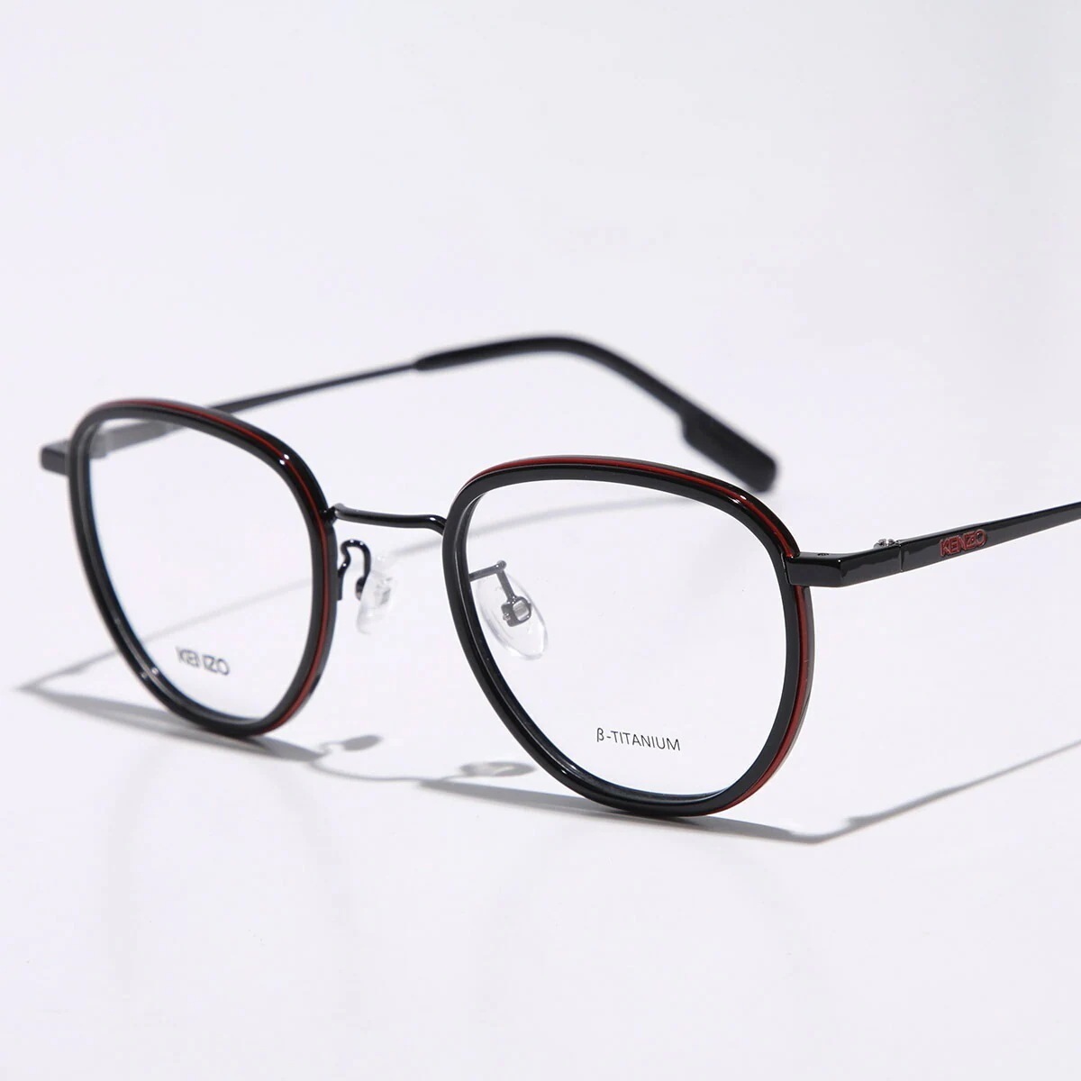 KENZO ケンゾー メガネ KZ50097F メンズ ウェリントン型 フルリム クリングスタイプ 細フレーム 眼鏡 伊達メガネ ダテ アイウェア 001