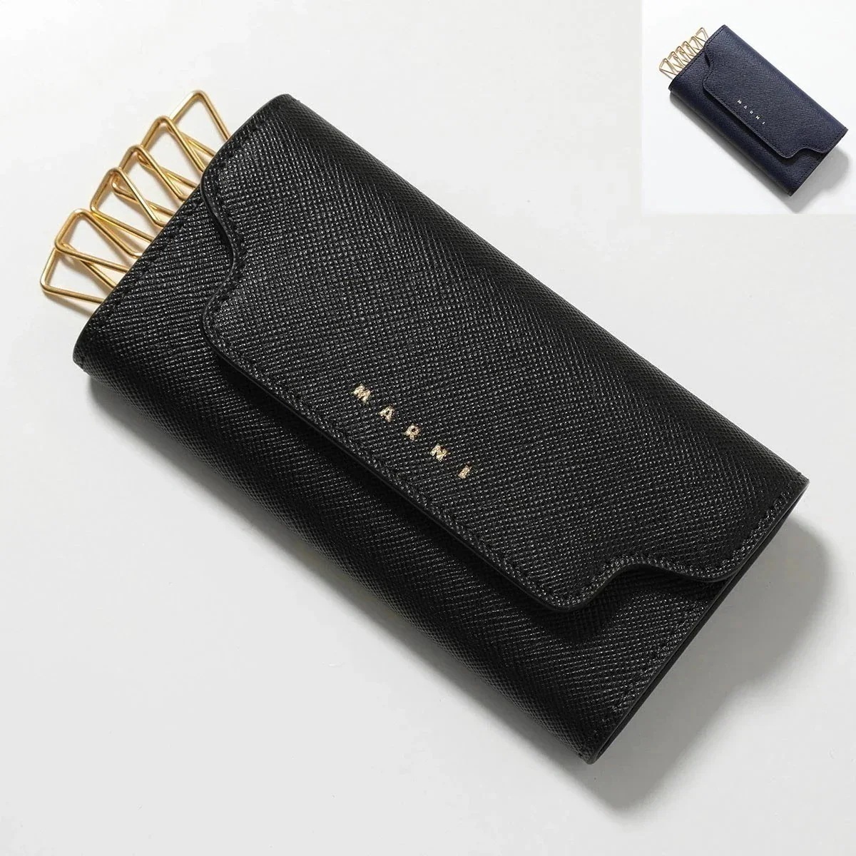 MARNI マルニ キーケース PCMO0017U0 LV520 メンズ 6連 レザー ロゴ カラー2色