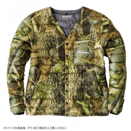 イーブンリバー ファイバーダウンジャケット ツリーカモフラージュ(35) サイズ:3L R127
