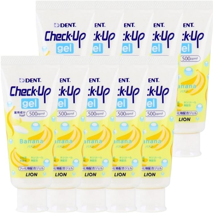 10個セット ライオン チェックアップ ジェル バナナ 60g 歯磨き粉