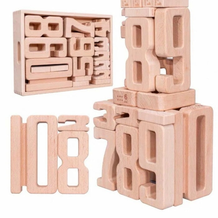 プレシャス積み木 木のおもちゃ 数字 知育玩具 木製 おもちゃ 男の子 女の子 バランスブロック 2歳 3歳 知育玩具 学習玩具 木の玩具 プレゼント ギフト 天然木 誕生日 出産祝い
