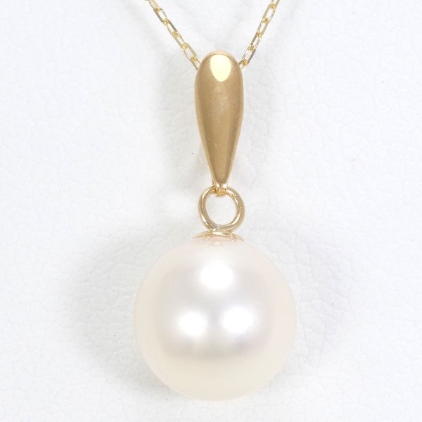 K18 18金 イエローゴールド ネックレス パール(真珠) 約40cm ジュエリー 中古