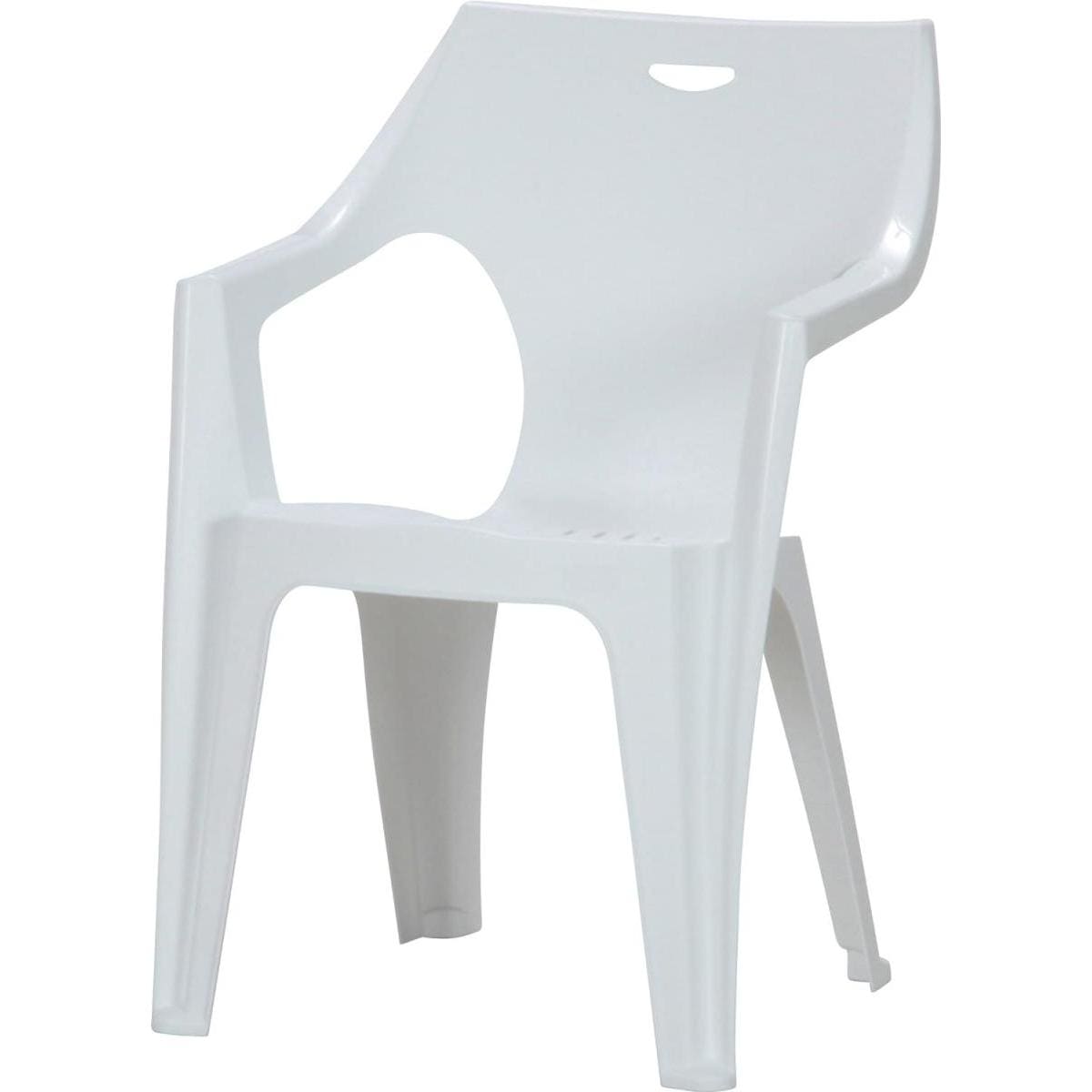 【I】 不二貿易 ガーデン プラスチック チェア アンジェロ 野外 屋外 使用 可能 ホワイト ガーデンチェア いす 椅子 軽量 6,613円