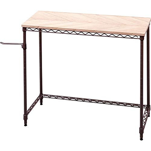 アイリスオーヤマ デスク ノートパソコンも置ける 木目調 おしゃれ テレワーク推奨 カラーメタルラッ