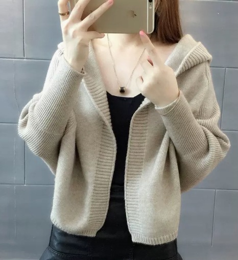 デート モテアイテム ニットソー カーディガン 長袖 フード付き 前開き 可愛い きれいめ 上品 おしゃれ かっこいい 可愛い ラブリー キュート ガーリー クール モード系 セクシー