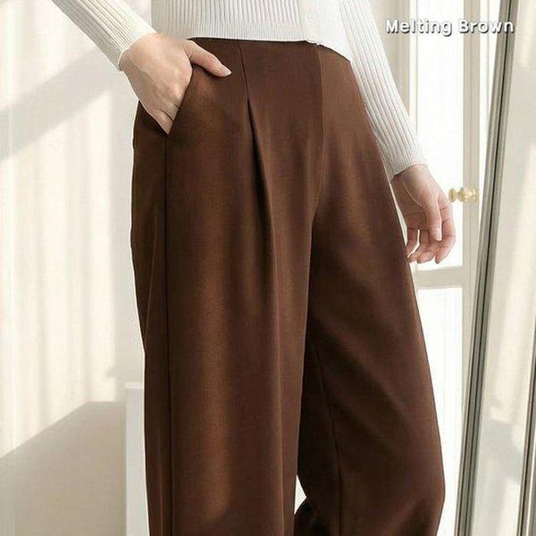 女性ワイドピンタックパンツ PW26