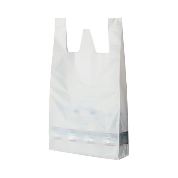 （まとめ） TANOSEE 乳白レジ袋 80号 ヨコ370タテ800マチ幅170mm 1パック（100枚） 10セット