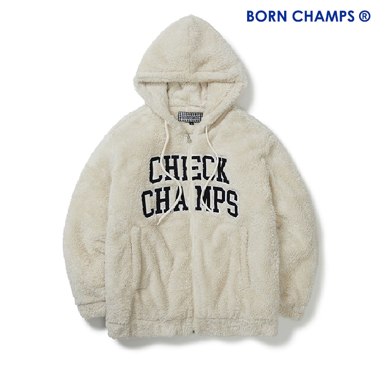 [最終在庫] 即出荷 BC CM Boa Fleece Logo Hooded Zip-up _IVORY 18,900円