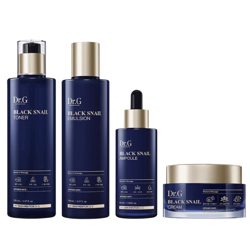 ブラックスネイル プレステージ セット (トナー 150ml + エマルジョン150ml + アンプル 50ml + クリーム50ml)