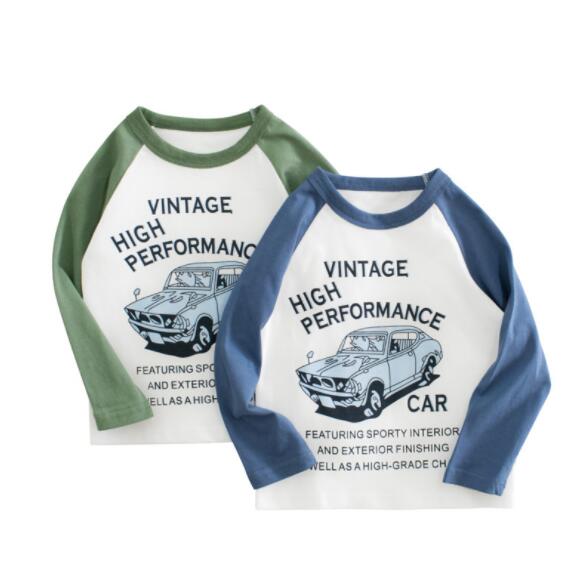 2024年春秋新しい子供服男の子韓国の プリントカジュアル長袖Tシャツ 90-140cm5A47