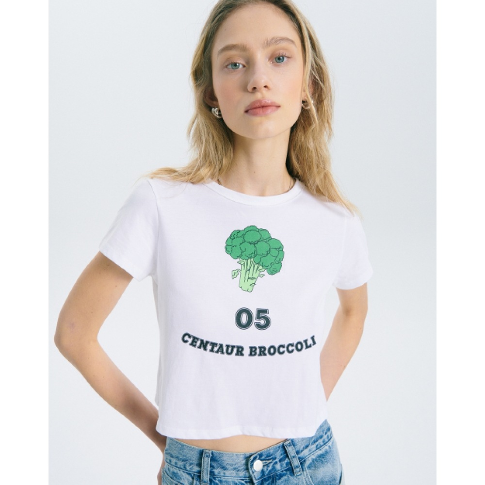 ザ・ケンタウロス・ケンタウロス・ブロクロクルクロップTシャツ_ホワイト