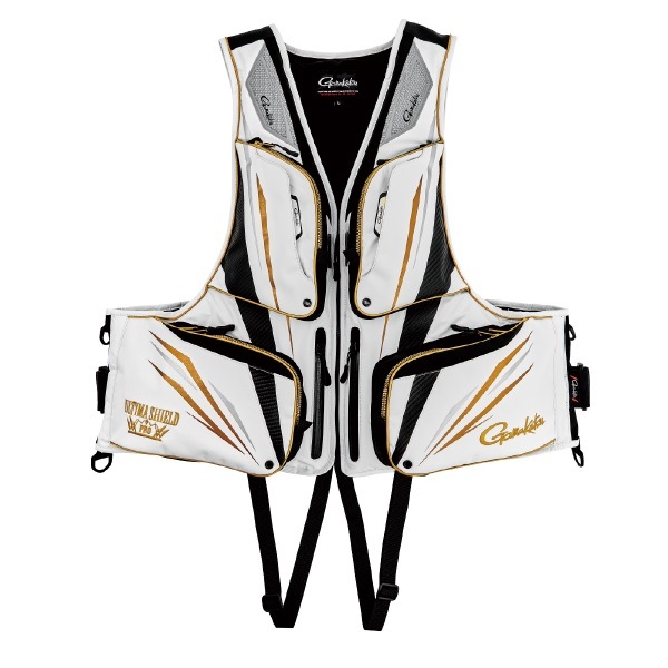 がまかつ ライフジャケット GM6005 アルテマシールドプロフローティングベスト ホワイト L