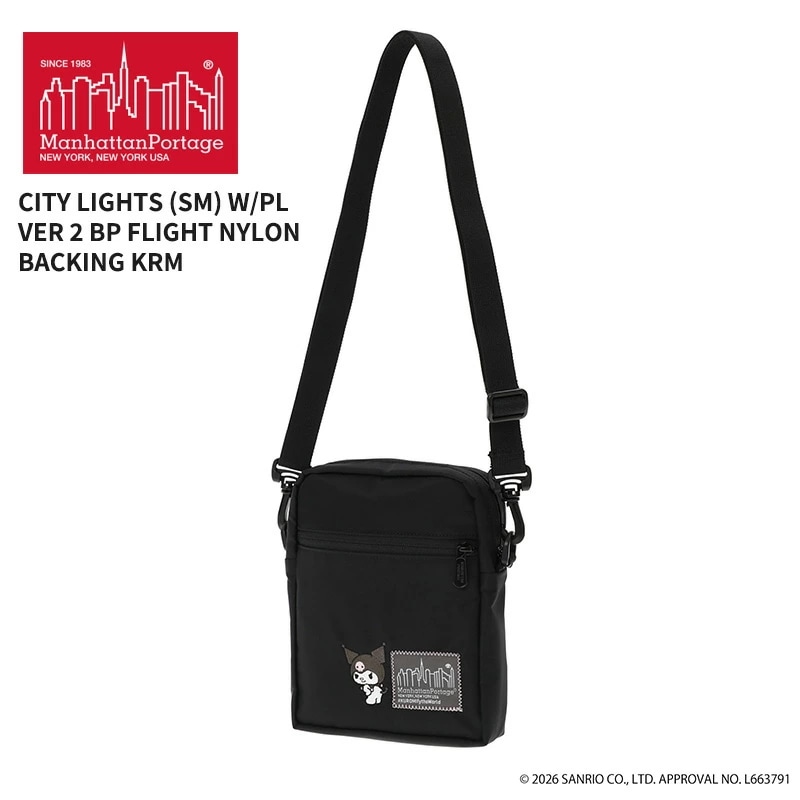 マンハッタンポーテージ クロミ スクエアショルダーバッグ Manhattan Portage サンリオコラボ MP1403PL2BPNTWLBKRM