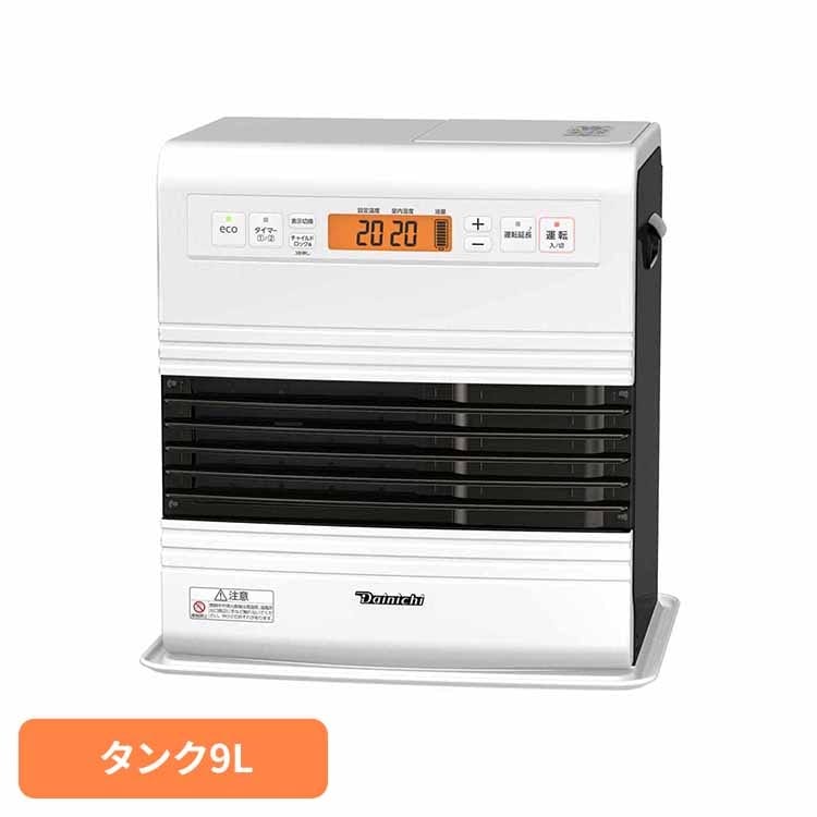 【人気商品】ダイニチ 石油ファンヒーター ヒーター ストーブ 灯油 お手入れ簡単 石油FH・GRタイプ 木造15畳コンクリ20畳・タンク9L スノーホワイト FW-3725GR-W ダイニチ