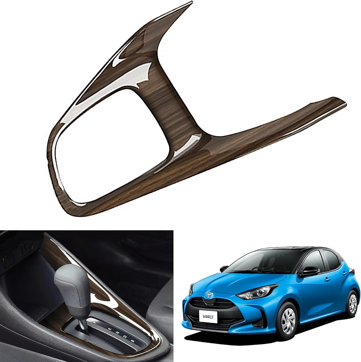 ヤリス 専用 YARIS 新型 トヨタ シフトパネル パネル カスタム パーツ (ピアノブラック)