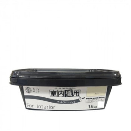 塗料 STYLE DIYペンキ マットフィニッシュ 室内壁用 1.5kg コットン 5,141円